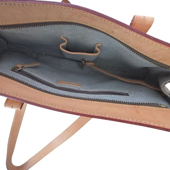 Dooney & Bourke Medium Slim Pouch Leather Trim Canvas Handbag Logo Print - Picture 7 of 9